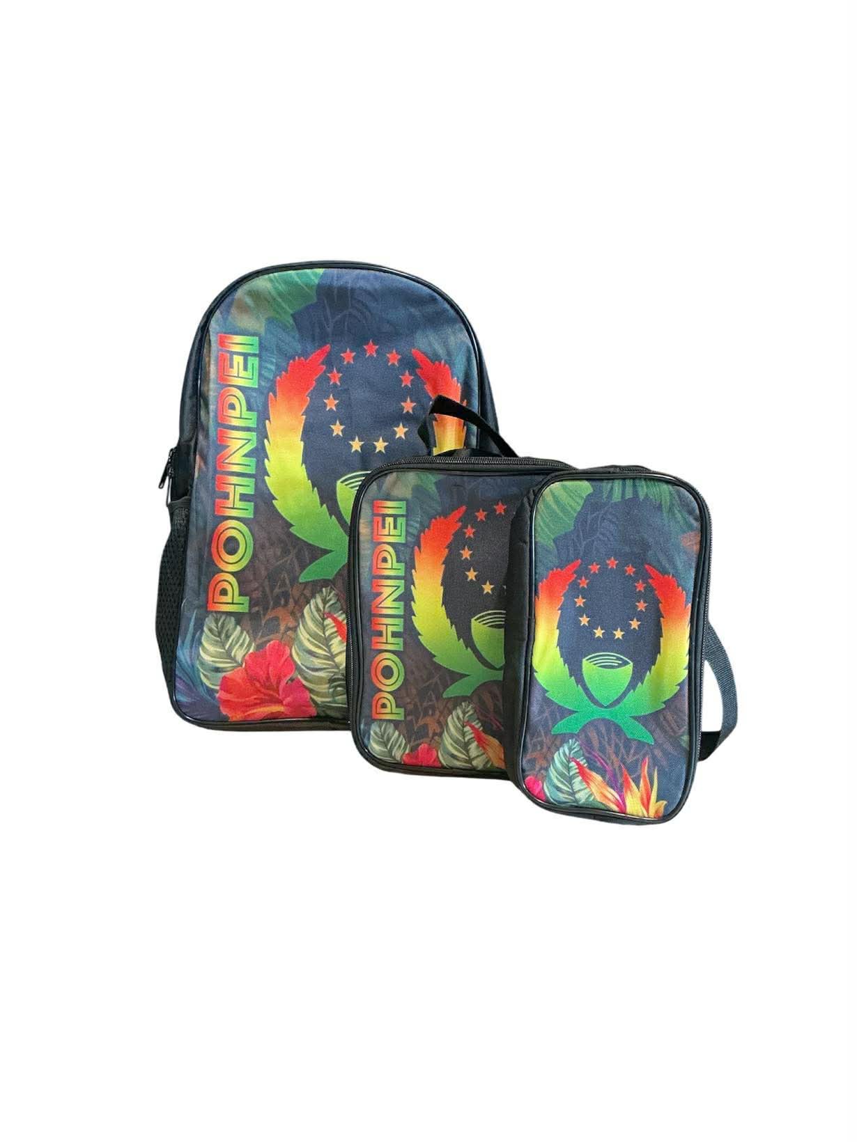 Backpack with Pohnpei Print (3 pieces)